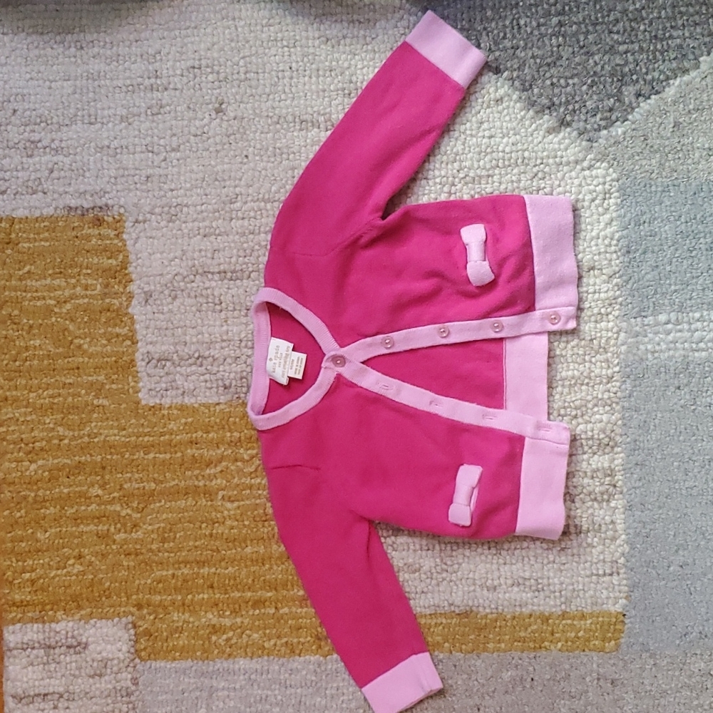 Kate Spade Baby girl Colorblock bow cardigan